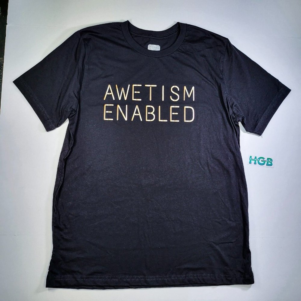 Awetism Enabled T-Shirt Women's Unisex Autism Support Awareness  AWE3001-001